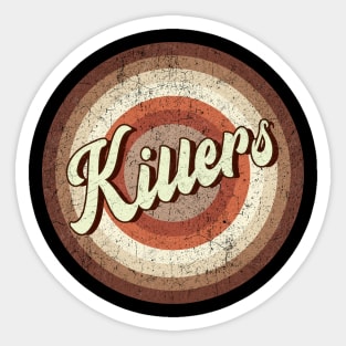 Vintage brown exclusive - the Killers Sticker